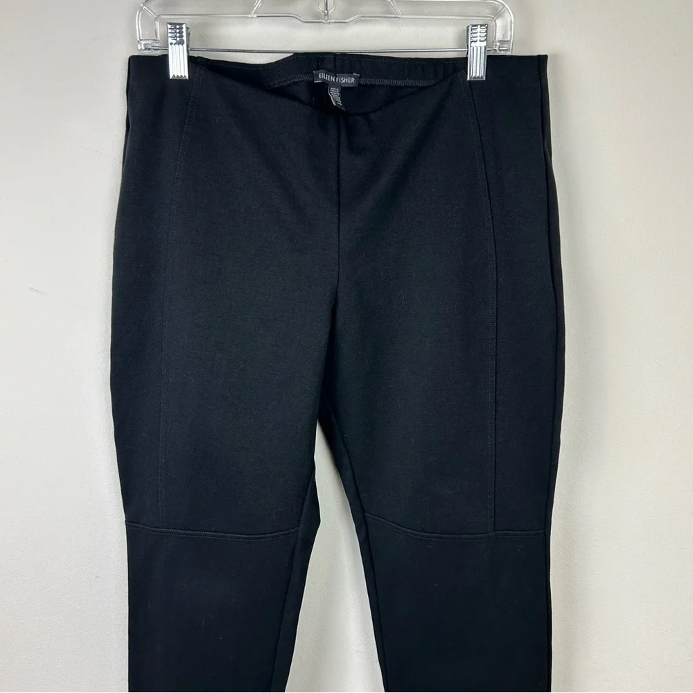 Eileen Fisher Ponte Knit thick pull-on pants size: L - Picture 2 of 9